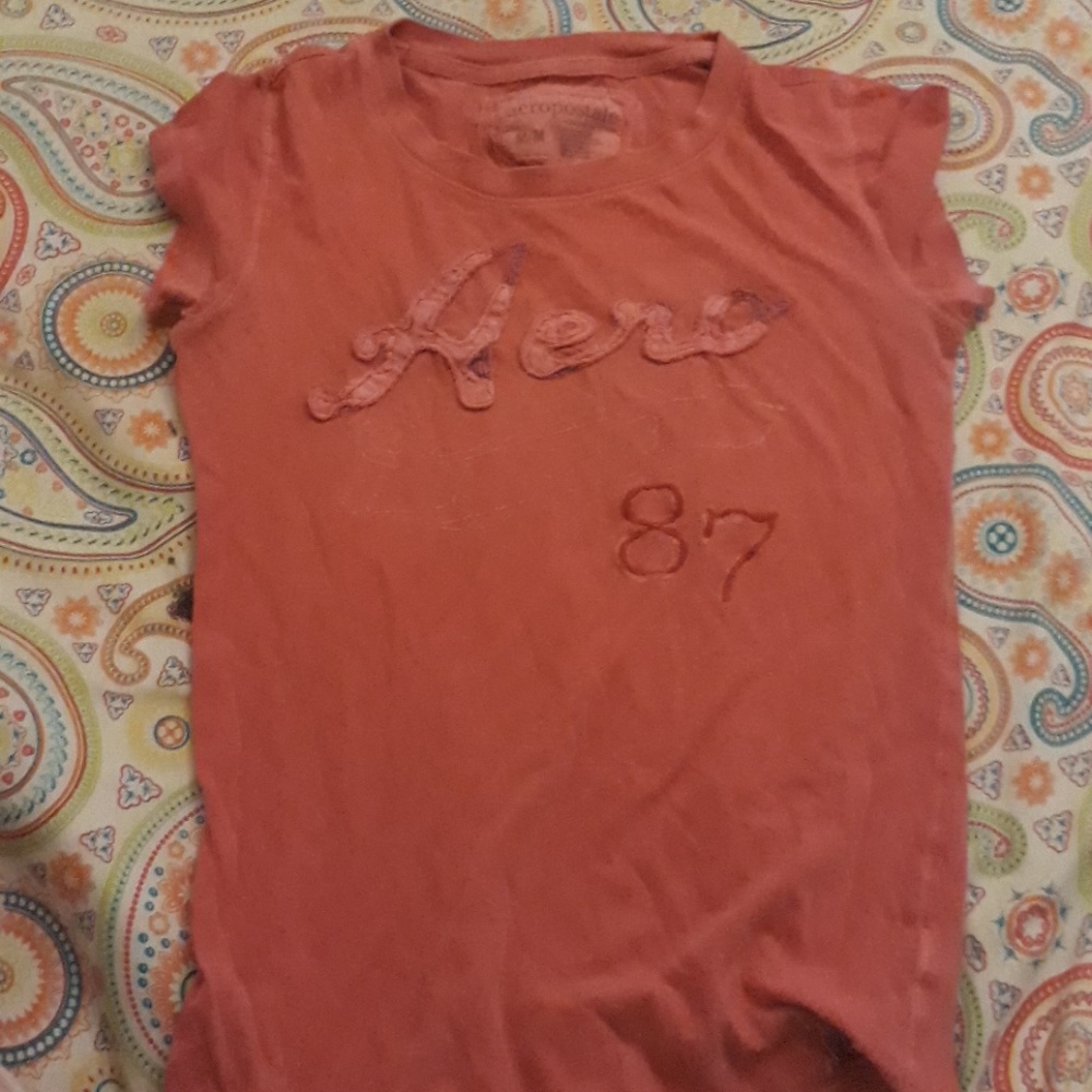 Aéropostale pink/orange shirt